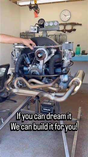 Aircooled Monster VW Motor Build by AVW On the Test Stand!