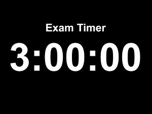3-Hour Exam Timer ⏳ Ultimate Focus & Mock Exam Practice