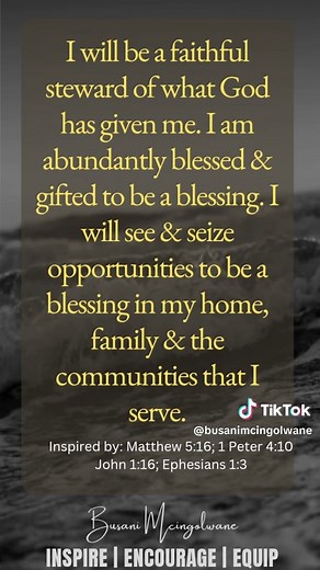 BLESSED TO BE A BLESSING #God