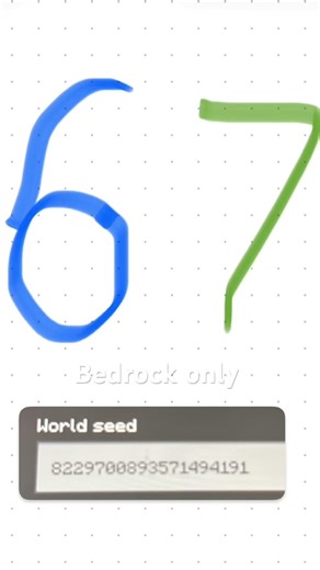 Cool Minecraft bedrock edition seed ￼