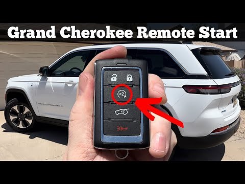 How To Use Remote Start Feature On Jeep Grand Cherokee Remote Key Fob 2022 - 2024
