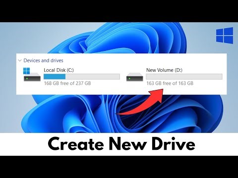 How To Create New Drive on Windows 11/10 (Laptop & PC) | Create New Partition 2025