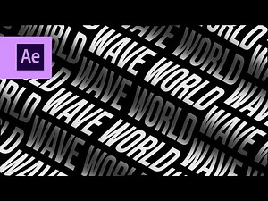 Kinetic Wave Typography in After Effects | Tutorial #7