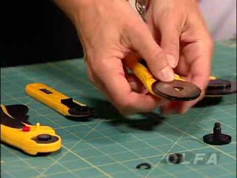 OLFA ALL Rotary Cutter Blade Change