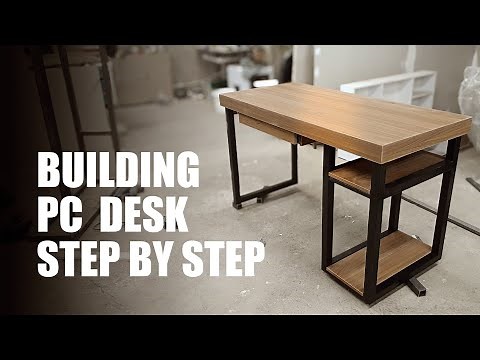 Building my first ever pc desk with full plan and measurements | DIY COMPUTER DESK