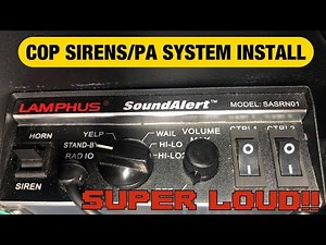 How To Install Cop Sirens/PA System In Your Car/Truck!(SUPER LOUD!!)