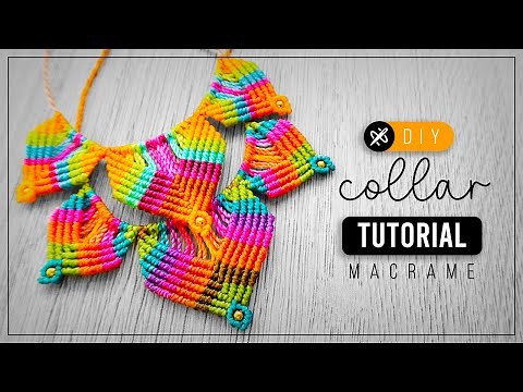 DIY Recycled Necklace » ♻️ tutorial | how to make a necklace with yarn scraps | diy ● Recycled #265