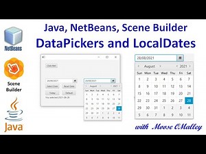 Java, NetBeans, SceneBuilder - DatePickers and LocalDates