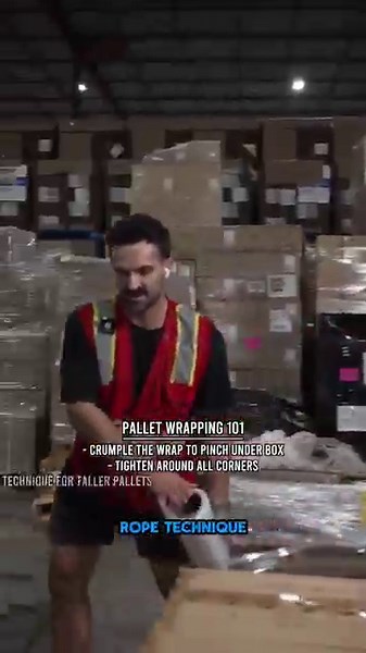 How to Wrap a Pallet Like a Pro | Quick Warehouse Tutorial