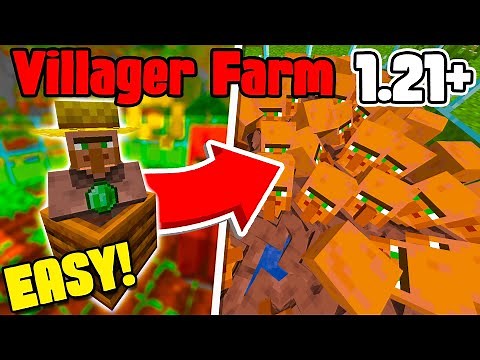 How to Build Easy Villager Breeder Farm | Minecraft 1.21+ Java & Bedrock Edition