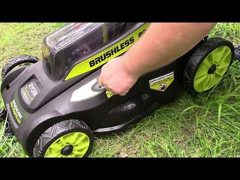 Review: RYOBI 20 Inch 40v Battery Powered Electric Lawn Mower RY401012 RY401012VNM Overview and Test