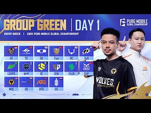 [EN] 2025 PMGC League | Group Green Day 1 | PUBG MOBILE Global Championship