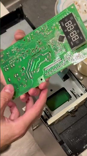 Microwave light won’t turn off?? Say hello to a new control board. #whirlpool #appliances #property