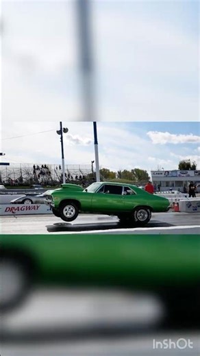 Nova SS Wheelie vs Corvette Stingray drag race