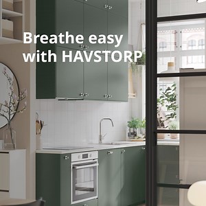 1.2K views · 207 reactions | The earthy tones of the new deep green HAVSTORP kitchen range can bring an element of calm to even the busiest weeknight meals. | IKEA | Facebook