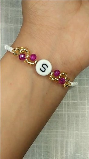 DIY Beaded Bracelet Tutorial | Easy Handmade Bracelet Making #tranding #diy #viral #bracelet #shorts