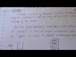 Stack introduction array representation of stack by Neha Soni