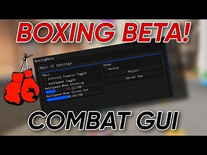 Roblox Boxing Beta! Small OP GUI Script/Hack - Infinite Stamina, Walkspeed, MORE!