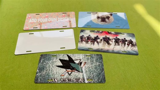 2026 Printable Sublimation Aluminum Blank License Plates Frame Personalized Printing Heat Transfer Car Tags Frame