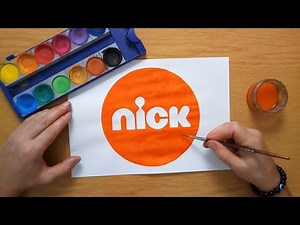 nickelodeon logo - nick logo - painting