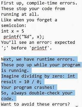 C Errors Explained | Compile-Time vs Runtime Errors