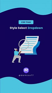 310K views · 2.9K reactions |  Style Select Box' Dropdown Source code is available in Website CHECK BIO FOR WEBSITE LINK  Follow Dark CSS for more web development tips and tricks tutorials Don't forget to like Share | Follow our page for latest updates #fblifestyle #WebDesign #tips #html #Programming #css #coding | Dark CSS | Facebook