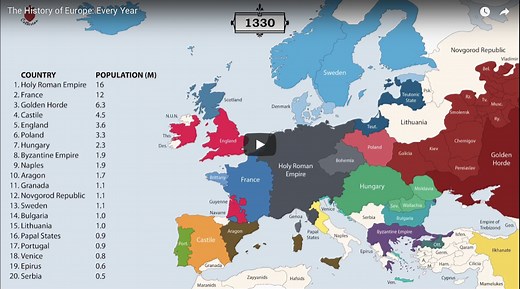 Animation: How the European Map Has Changed Over 2,400 Years