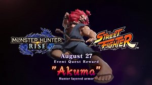 Awaken the Satsui no Hado and become Akuma in Monster Hunter Rise! Monster Hunter x Street Fighter Collab is available now in Monster Hunter Rise! | Nintendo Switch