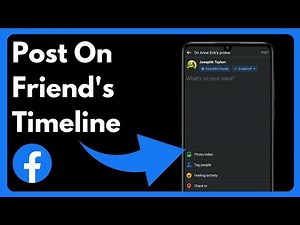 How To Post On Someone's Timeline On Facebook | Easy Method (2024)