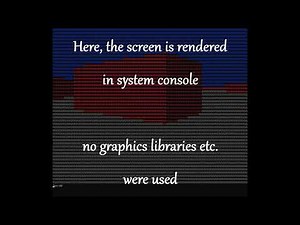 Raycasting game engine with ASCII display
