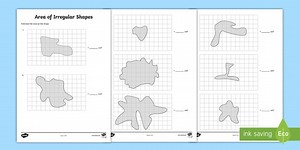 Area of Irregular Shapes Worksheets