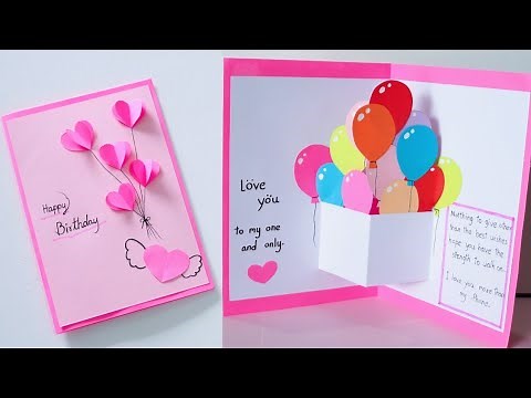 Easy and Beautiful Pop-up Birthday Gift Ideas /DIY Paper gift card / Handmade Birthday Card
