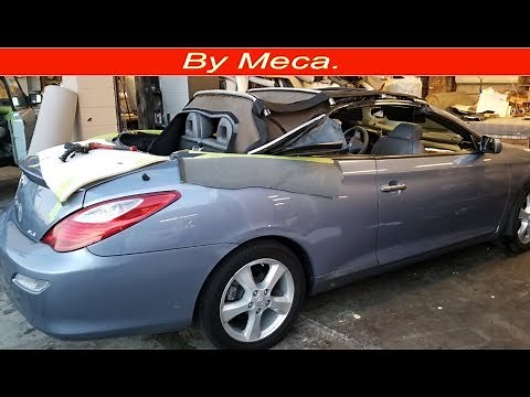 Install Toyota Solara convertible top part 1. how to install convertible