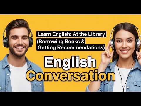 Learn English At the Library 📚 Borrowing Books & Getting Recommendations