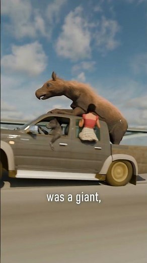 Raising A Paraceratherium 🦏#paraceratherium #animals #3d #science #prehistoric #extinct #shorts