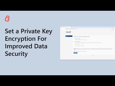 How to Set a Private Key Encryption For Improved Data Security | IDrive Web Application