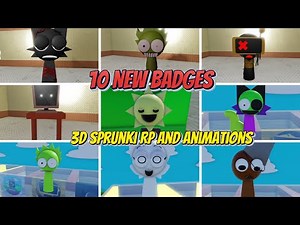 Roblox - How To Get 10 New Badges In 3D Sprunki RP And Animations NEW Update