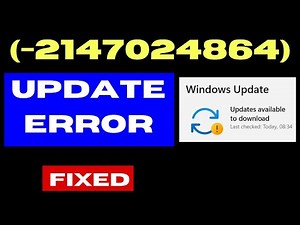 2147024864 Update Error Code on Windows 11 / 10 Fixed
