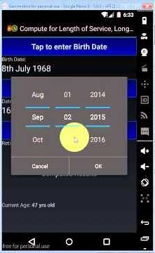 PNP Retirement Benefits Computation