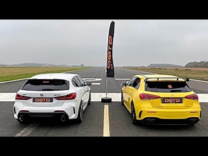 DRAG RACE! New BMW M135i Vs Mercedes-AMG A35!