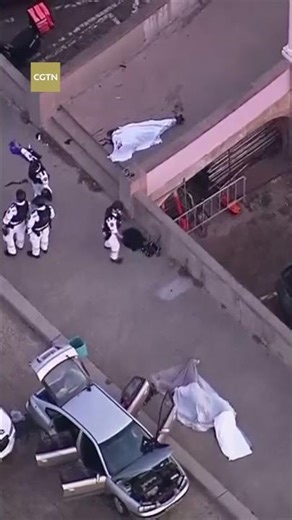 Aerial footage shows aftermath of Sydney shooting