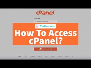 How To Access cPanel?