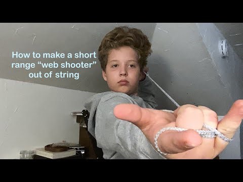 How to make a short range “web shooter” out of string