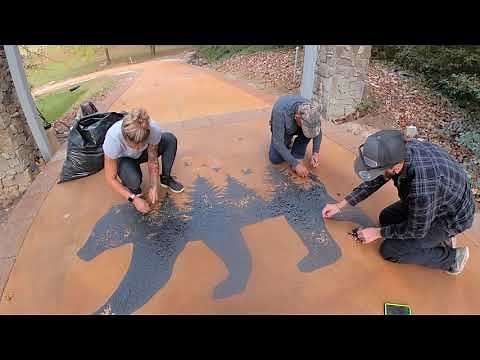 Sandblast Stencil for Concrete