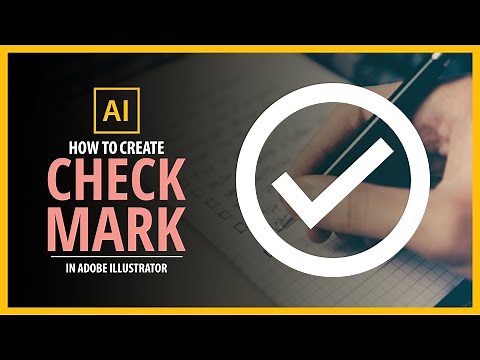 How To Create a Simple Check Mark in Adobe Illustrator - Vector Tutorial