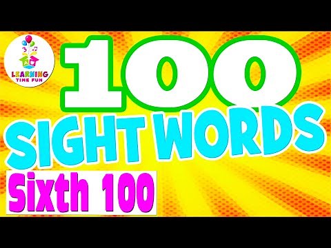 100 SIGHT WORDS for Kids | High Frequency Words for Children