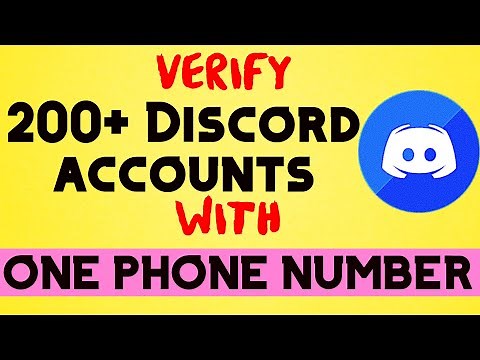 LINK ONE PHONE NUMBER WITH MULTIPLE DISCORD ACCOUNTS | DISCORD PHONE NUMBER VERIFICATION BYPASS