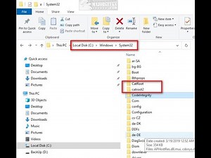 Catroot and Catroot2 Folders Explained in Windows 10