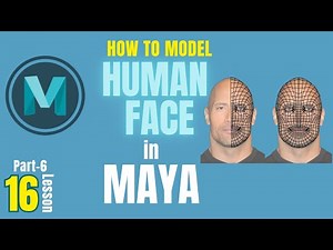 How to Model a Human Character Face in Maya (Part 6) | Beginner Guide to 3D Face Modelling in MAYA
