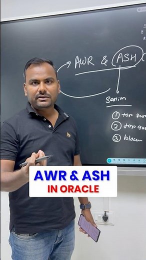 Oracle Performance Tuning: AWR vs ASH Report Explained by Ankush Sir